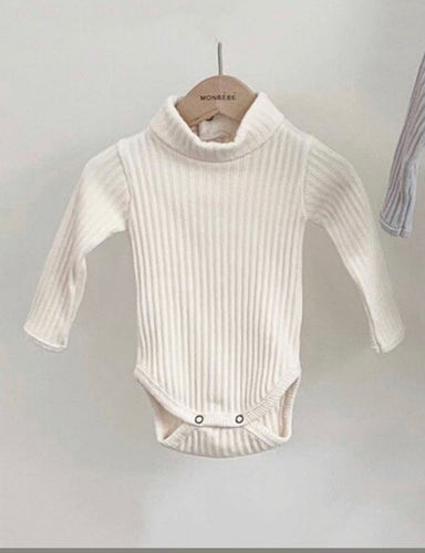 CREAM TURTLENECK ONESIE